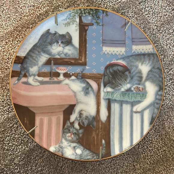 set of 4 cat plates, Ranging from 1987-1990. - Picture 2 of 13